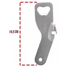 Abridor Abridores 14,5cm Copa Para Abertura de Latas e Garrafas Line Inox