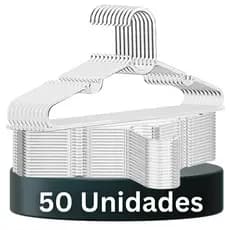 Cabide Acrílico Kit Cabides Para Roupas Transparente Adulto Reforçado Organizador