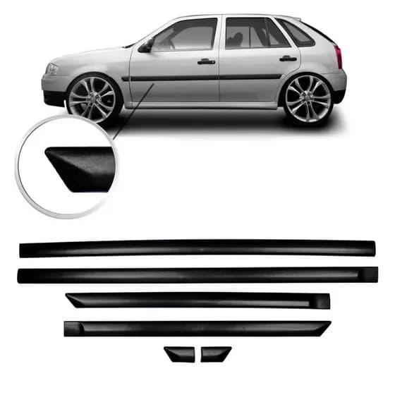 Friso Lateral Modelo Original VW Gol G4 4 Portas 2005 a 2009