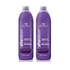 Hidrat 22 Creme Sem Enxague 1000ml All Nature Manutenção Para Cabelos Anelados Cacheados Relaxados e Permanente Afro