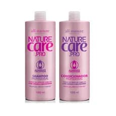 Shampoo e Condicionador Nature Care Com Óleo de Argan e Macadâmia All Nature 1000ml