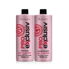 Shampoo e Condicionador Pro Exclusiv All Nature, Tratamento, Força e Nutrição
