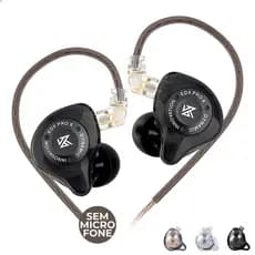 Fone De Ouvido KZ EDX PRO X Profissional Intra-auricular, Driver Dinâmico Magnético de 10mm, Original