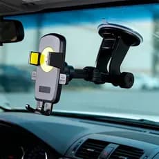 Suporte de Celular Carro 360º Giratório Universal Multifuncional Carro Painel Retrovisor Veicular