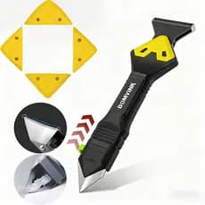 Kit Ferramentas Removedoras de Silicone, Rejunte e Cola | Espátula para Piso e Vidro