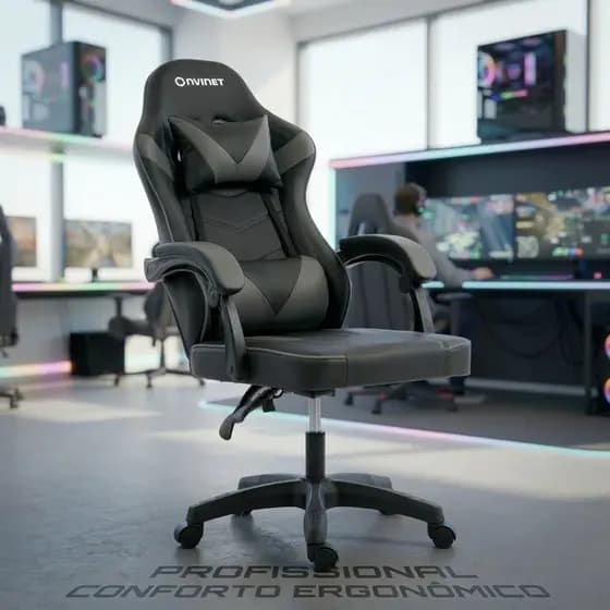Cadeira Multiuso Ergonômica Estilo Gamer Conforto Premium Ideal para Escritório Comercial e Uso Diário em Casa
