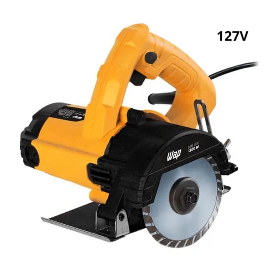 Serra Mármore 4.3/8" WAP ESM1300 com Regulagem de Altura e Interruptor Isolado 1300W 127V
