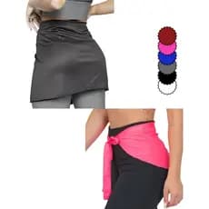 Kit 2 Tapa Bumbum Fitness Estilo Saia Fitness Roupas de Academia Feminina