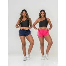 Kit 2 Shorts Tactel Com Elastano Feminino Short Plus Size