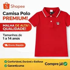 Camiseta Gola Polo Infantil Casual Confortável Algodão Camisa Menino 100% Algodão PREMIUM Colorida