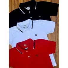 Kit 3 E 2 Camisa Gola Polo Infantil Juvenil Menino Tamanhos 1ao 14 100% Algodão Premium  Criança