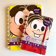 Caderno Inteligente SD Mônica Magali Turma da Mônica 80 Folhas Grande