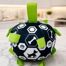 Brinquedo Bola de Pelúcia com Sino Para Pet Cachorro Gato