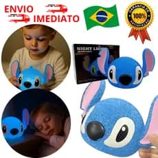 Luminária Lilo e Stitch Brinquedo de Pelúcia Realista Bebê Reborn Combate Depressão Envio 24Hr