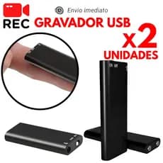 Gravador de Voz Mini Portátil Digital Espião Profissional USB Display Compacto Minimalista