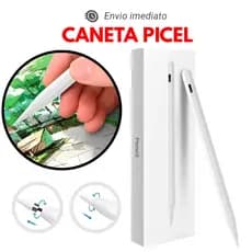 Kit 2 Caneta Pincel Magnética iPad A16 11ª Geração Função Palm Rejection Ergonômico Precisão 2 Ponta