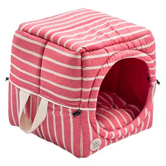 Toca Cama Almofada 3 em 1 Pet Sancho Dobrável Versátil Conforto  VERMELHA