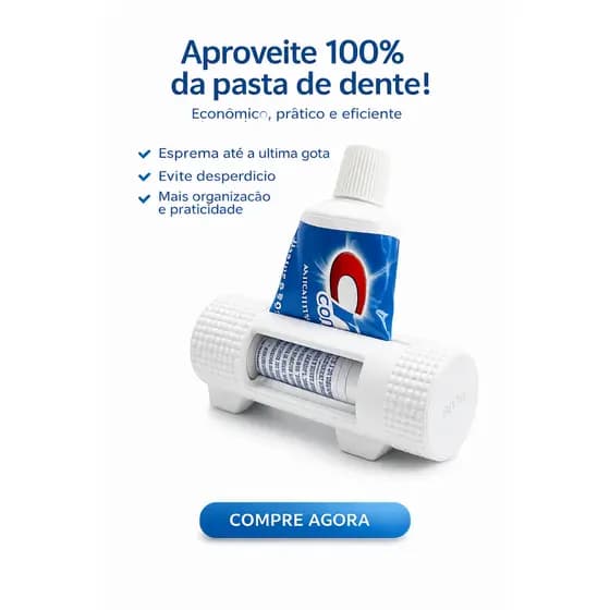 Espremedor de Pasta de Dente Ergonômico – Prático, Resistente e Econômico