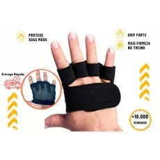 Luva Academia Meia Luva Neoprene Antiderrapante Unissex – Protege Calos e Melhora Pegada nos treinos meia luva