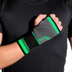 Kit Munhequeira de Compressão Ortopédica Strap Ajustável Alívio Dor Punho Tendinite Esporte Treino