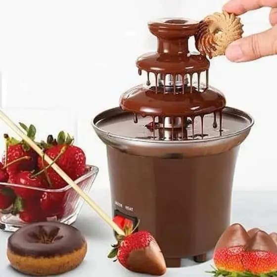 Mini Cascata De Chocolate Fonte Fondue Elétrica 110w