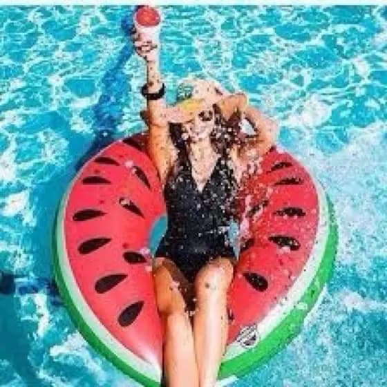 Boia Redonda Inflável Melancia Grande Piscina 120cm Praia Verão
