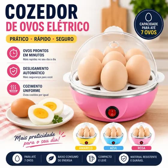 Cozedor De Ovos Elétrico Cozimento Panela de Ovos Egg Cooke Ovo Cozinha à Vapor 110v