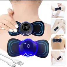 Mini Massageador Elétrico Portátil Recarregável Para Alívio De Dor Muscular Ombro Cervical Corpo
