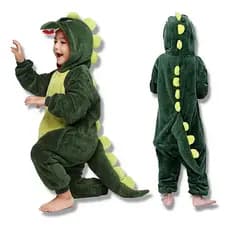 Pijama de Dinossauro Infantil De Pelúcia Personagem Desenho Animado Anime Cosplay