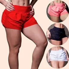 SHORT Suplex Academia Fitness Feminino Detalhe TELA NORTH cores diversas