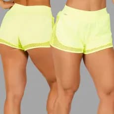 SHORT Suplex Academia Fitness Feminino Detalhe TELA NORTH cores verão
