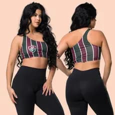 Top Cropped Fitness Strappy Personalizado modelos diversos FLU MINENSE