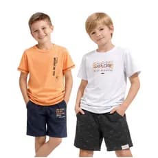 Conjunto Menino Verão Sortido Roupa Infantil Masculina de Crianças Promoção Envio Imediato