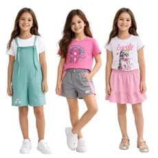 Conjunto Menina Verão Sortido Roupa Infantil Feminina Promoção Envio Imediato