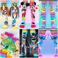 Meia 3D Infantil Longa Divertida Personagens | Meia Maluca Escolar | Meia Autismo Colorida | Cano Alto Criativa