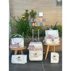 bolsa maternidade com mala de rodinhas (M) 5 peças