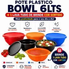 Pote Plástico BOWL Redondo BPA Free microondas para alimentos tigela empilhável e Durável churrasco salada e mistura