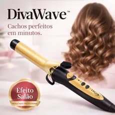 Modelador de Cachos Profissional Bivolt Cerâmica Babyliss Cachos Perfeitos Rápido DivaWave