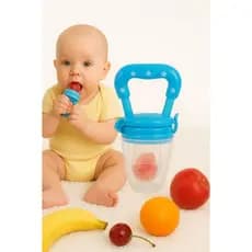 Chupeta Porta Fruta em Silicone Para Bebê 🍓