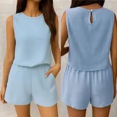 Conjunto Feminino de Verão Praia Soltinho Cores da Estação Confortável Elegante Conjuntinho Duna