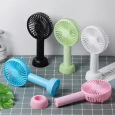 Mini Ventilador Recarregável Portátil De Mão Mesa Usb Pilha 3 velocidades