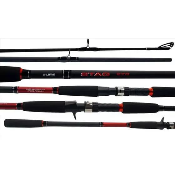 Vara para Pesca Carretilha Stag Deyu 50LB 2,10mts/2,40mts/2,70mts - 2 Partes
