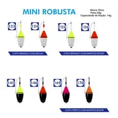 Boia Cevadeira Mini Robusta JR Pesca 28g Várias Cores