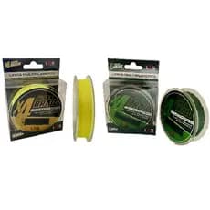Linha de Pesca Multifilamento 4x Lumis - Cores Amarela e Verde - Diversas Bitolas - 100m e 150m