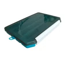 Estojo Para Pesca 20.5x14.5x03 Guarda Isca Acessórios com trava e Divisórias Reforçado Box Organizador Caixa DW-006 Deyu