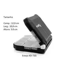 Estojo de Pesca XD-72G - DEYU - Caixa Organizadora Compacta Dupla Face 12x10x3 cm