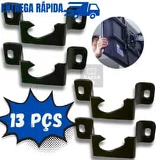 Kit Jogo 13 Suportes De Tv Fixo Universal Hack Compacto 14 à 85” até 80kg Tv Led Smart Lcd Plasma 4k