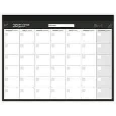 Planner De Mesa Mensal Brief Preto - PT 1 UN