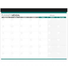 Planner de Mesa Mensal, 214 x 280mm, 24 folhas, Spiral - PT 1 UN