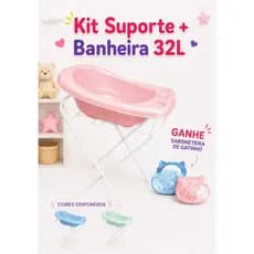 Banheira com Suporte Resistente Compacto Leve Banheira Bebe Infantil Design Anatômico